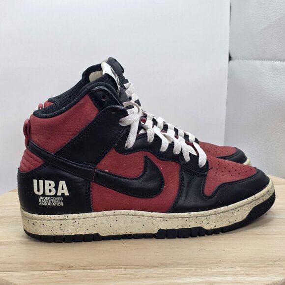Men’s Size 5 - Nike x Undercover Dunk HI 1985 UBA Red Black White DD9401-600 - Picture 3 of 10